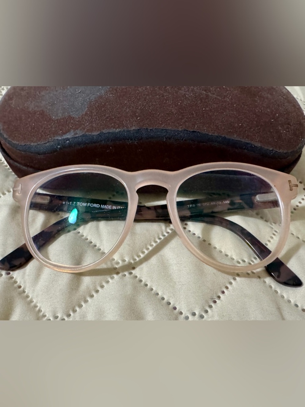 Authentic Tom Ford Blush Round Eyewear